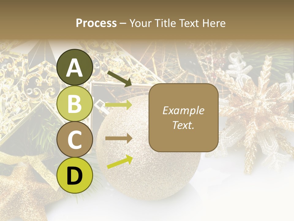 Green Christmas Decorative PowerPoint Template