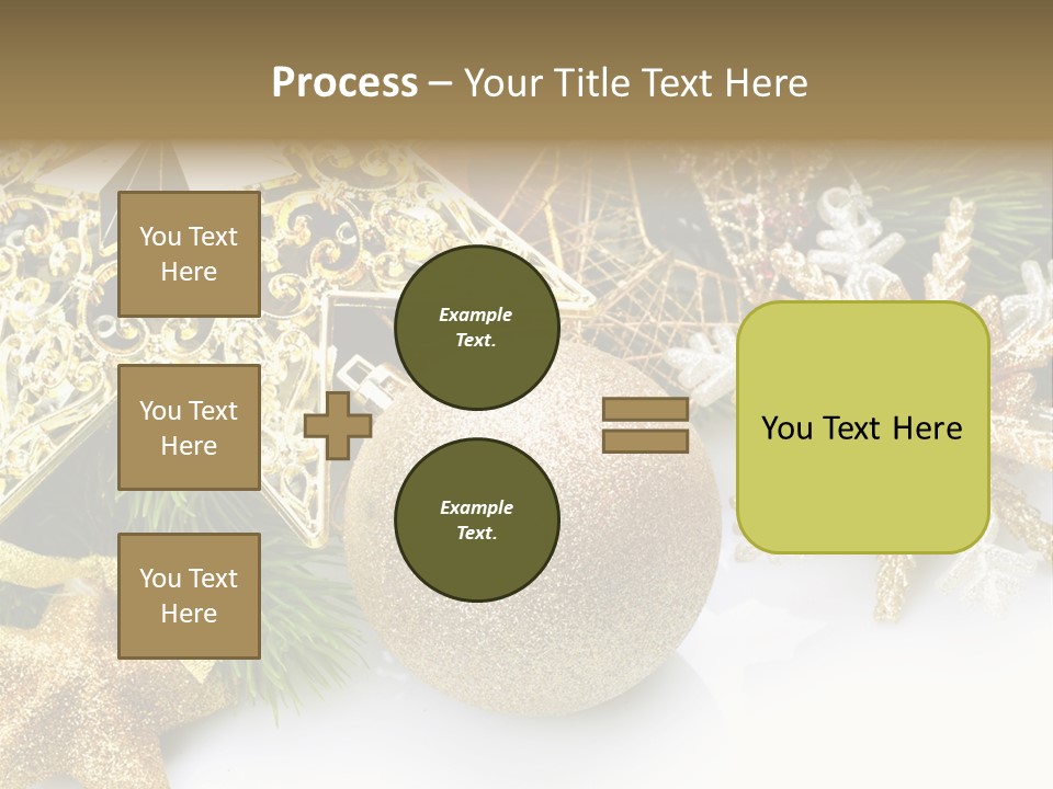Green Christmas Decorative PowerPoint Template