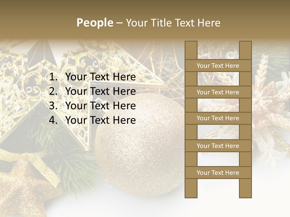 Green Christmas Decorative PowerPoint Template