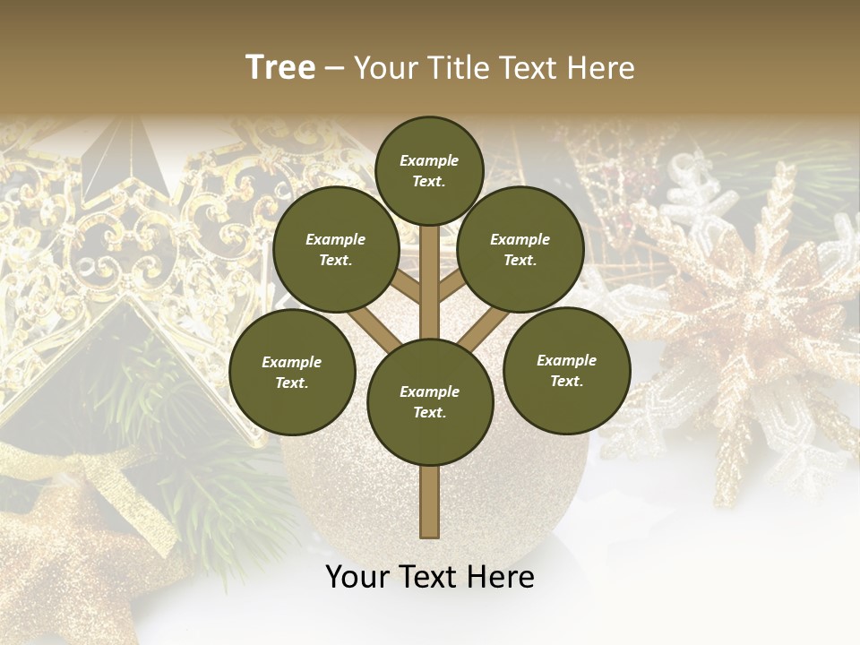 Green Christmas Decorative PowerPoint Template