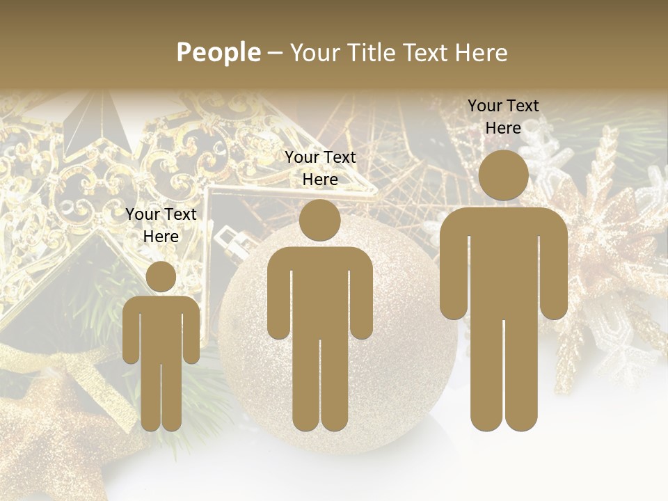 Green Christmas Decorative PowerPoint Template