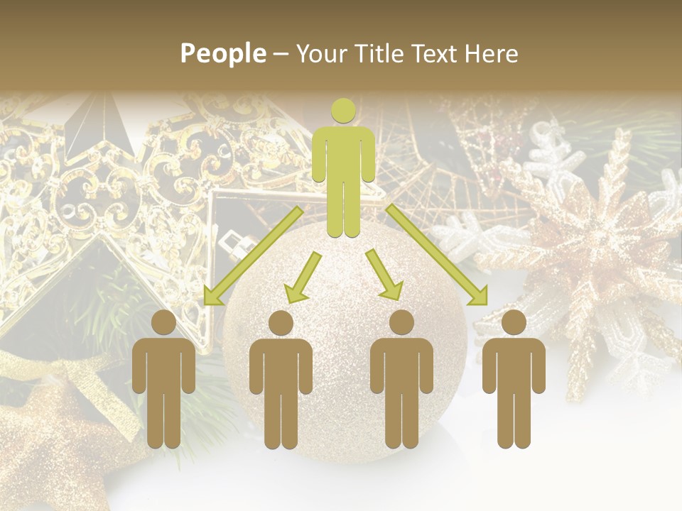 Green Christmas Decorative PowerPoint Template