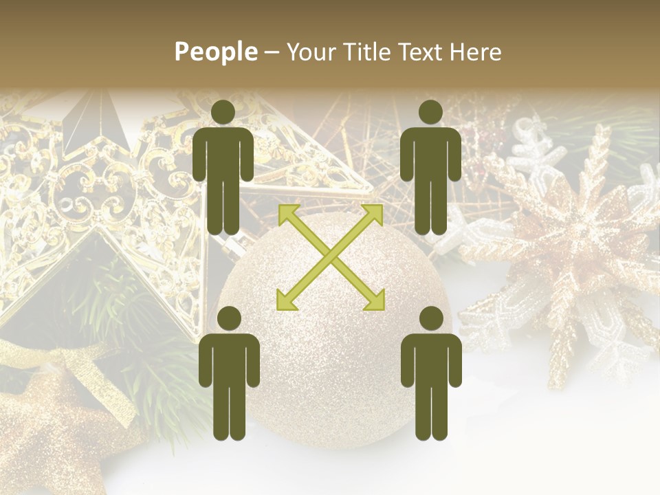 Green Christmas Decorative PowerPoint Template