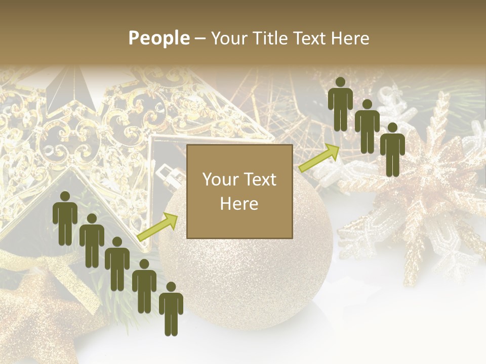 Green Christmas Decorative PowerPoint Template