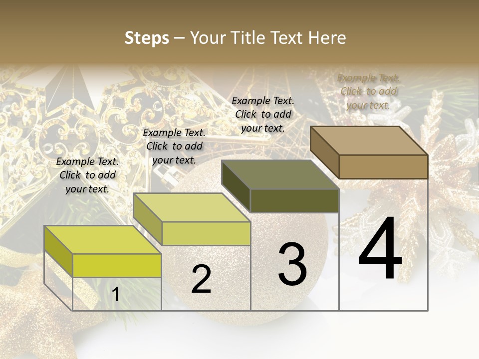 Green Christmas Decorative PowerPoint Template