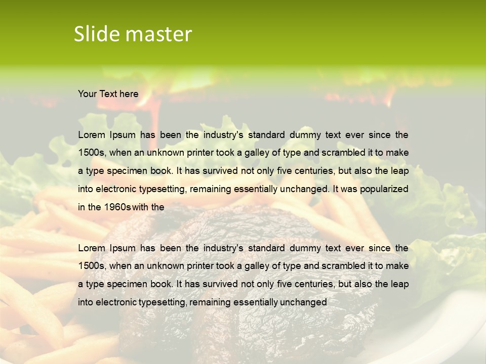 Old Homestead Steakhouse PowerPoint Template