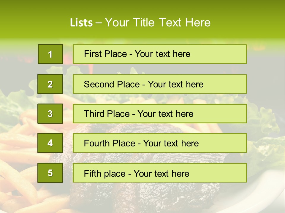 Old Homestead Steakhouse PowerPoint Template