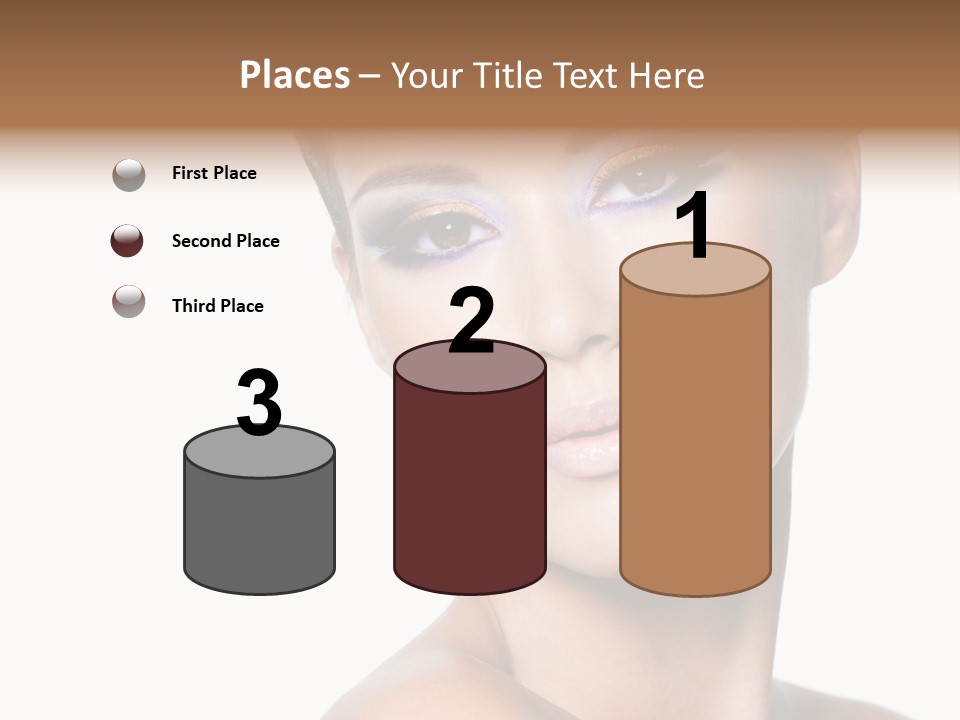 Glamour Face Makeup PowerPoint Template