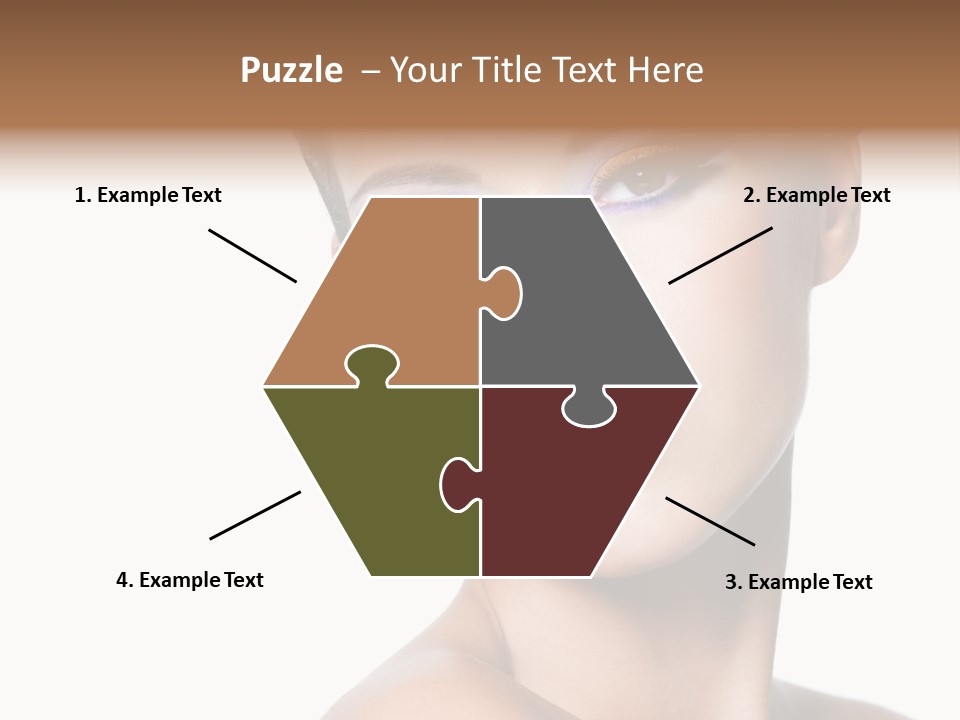 Glamour Face Makeup PowerPoint Template