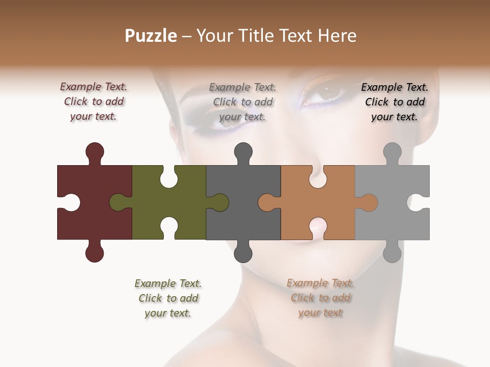 Glamour Face Makeup PowerPoint Template