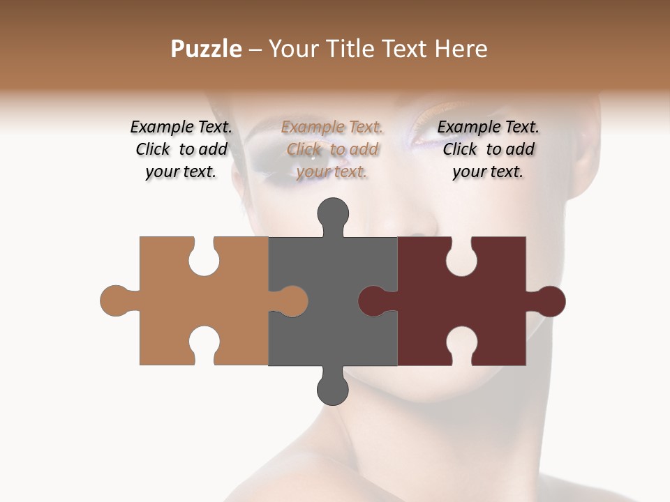 Glamour Face Makeup PowerPoint Template