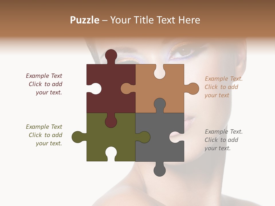 Glamour Face Makeup PowerPoint Template