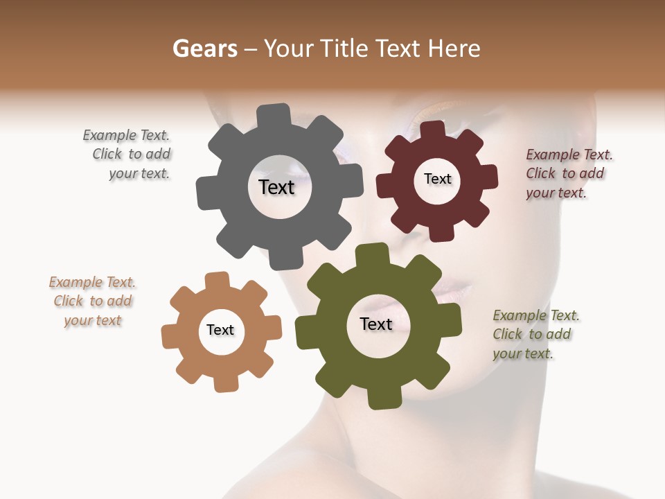 Glamour Face Makeup PowerPoint Template