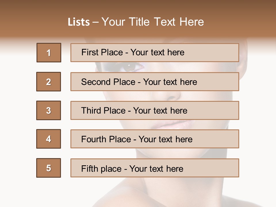 Glamour Face Makeup PowerPoint Template