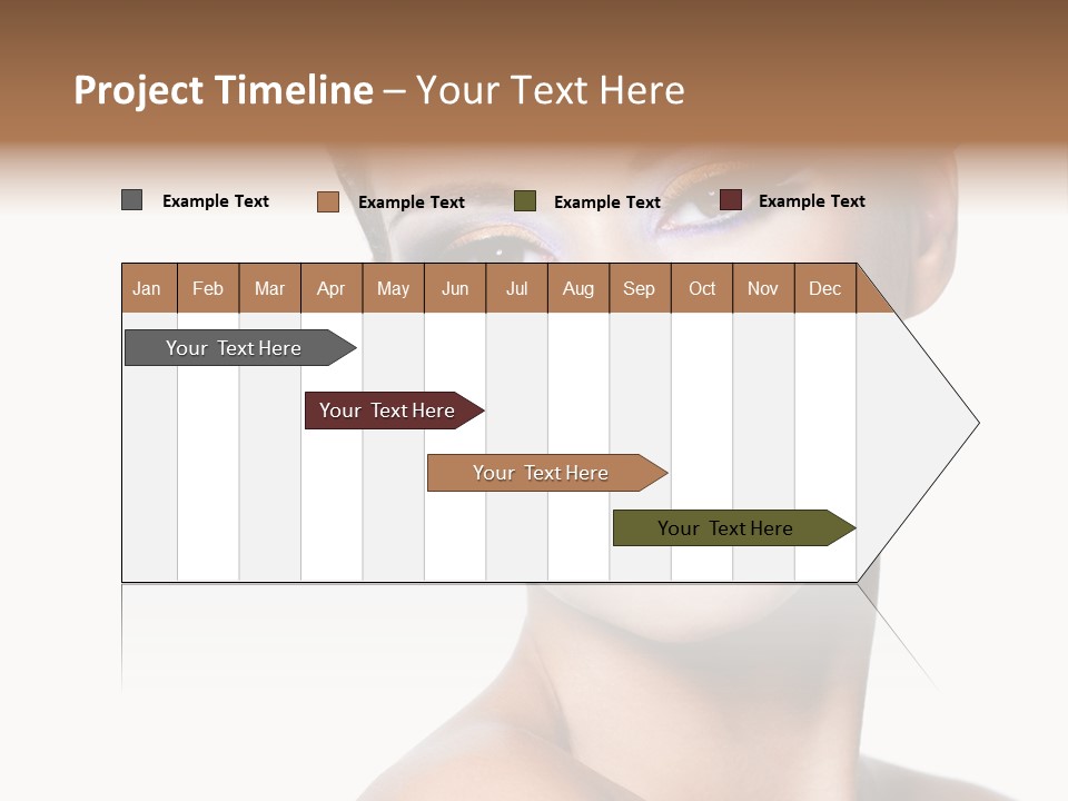 Glamour Face Makeup PowerPoint Template