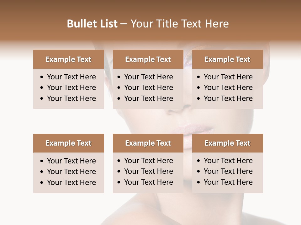 Glamour Face Makeup PowerPoint Template