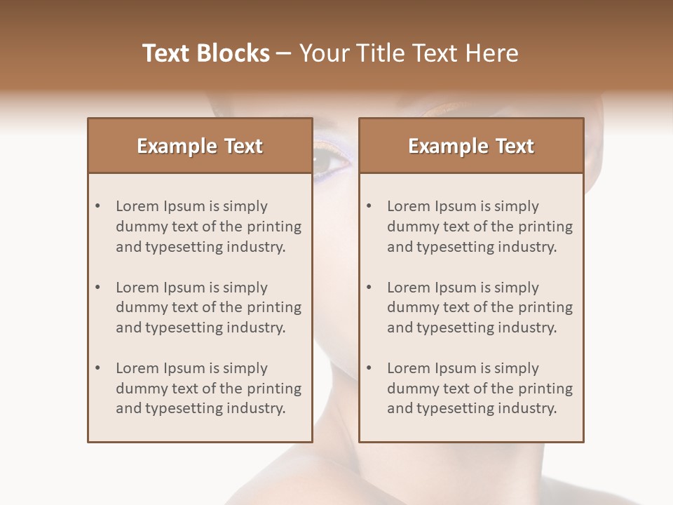 Glamour Face Makeup PowerPoint Template