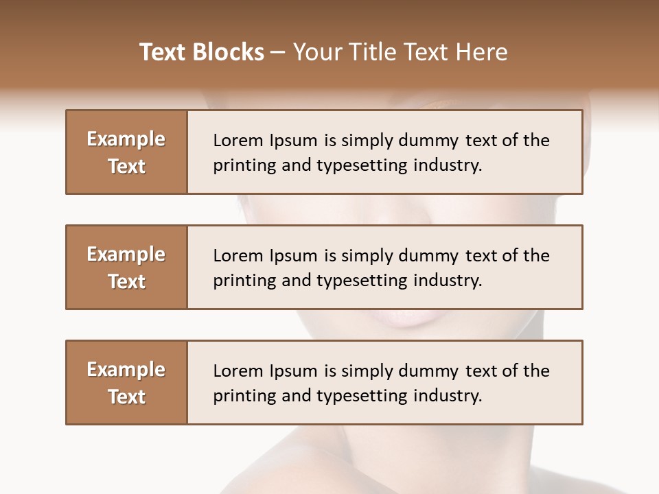 Glamour Face Makeup PowerPoint Template