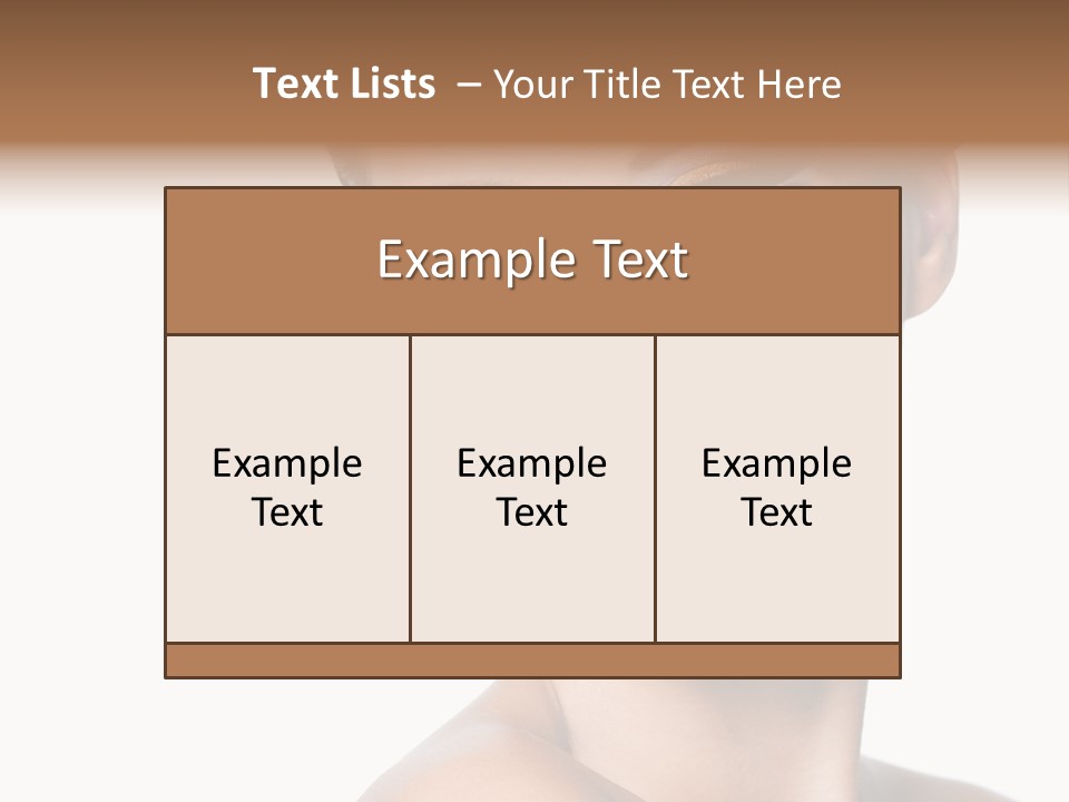 Glamour Face Makeup PowerPoint Template