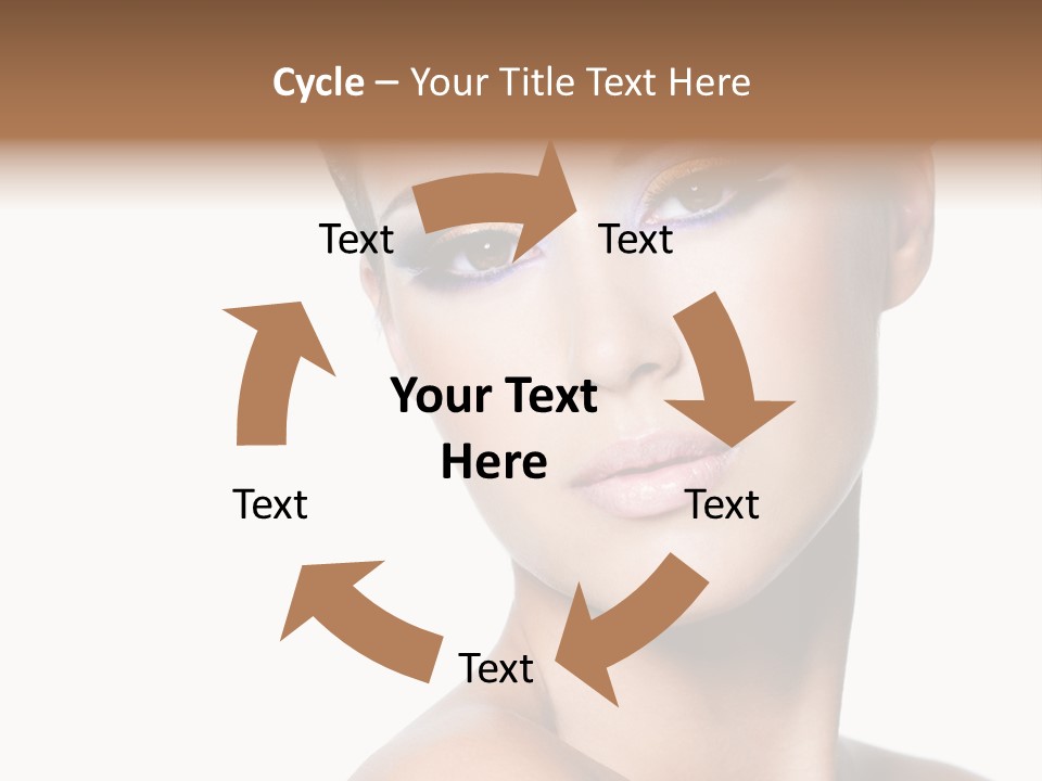 Glamour Face Makeup PowerPoint Template