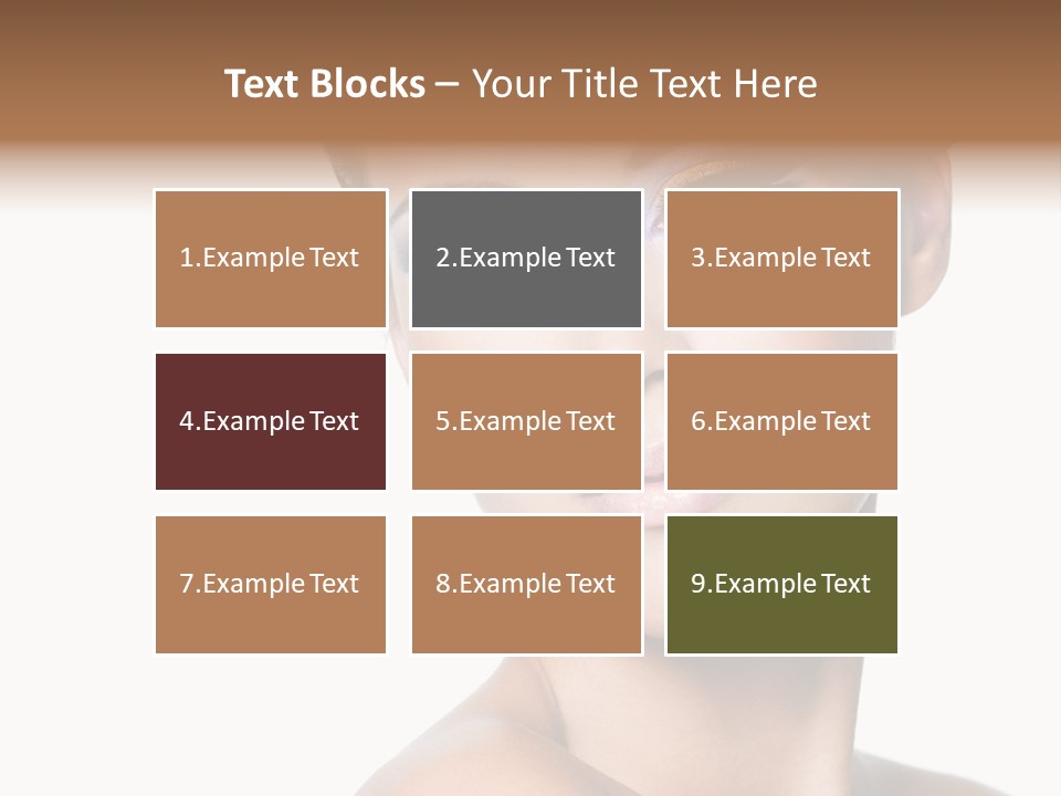 Glamour Face Makeup PowerPoint Template