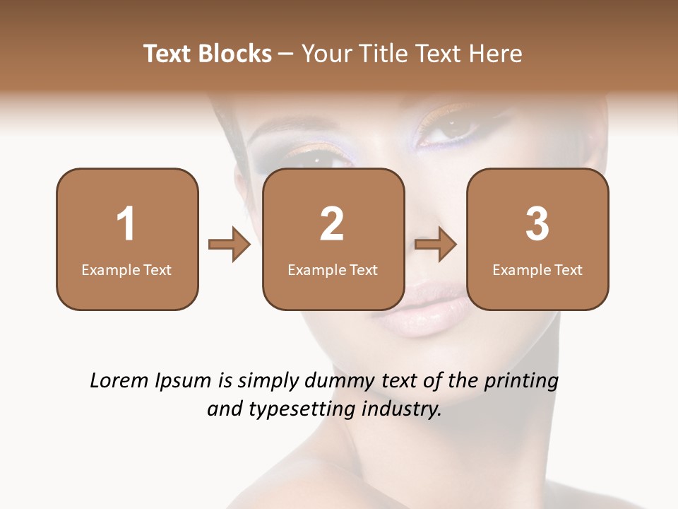 Glamour Face Makeup PowerPoint Template