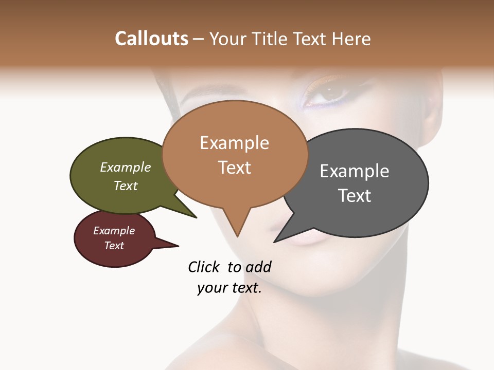 Glamour Face Makeup PowerPoint Template