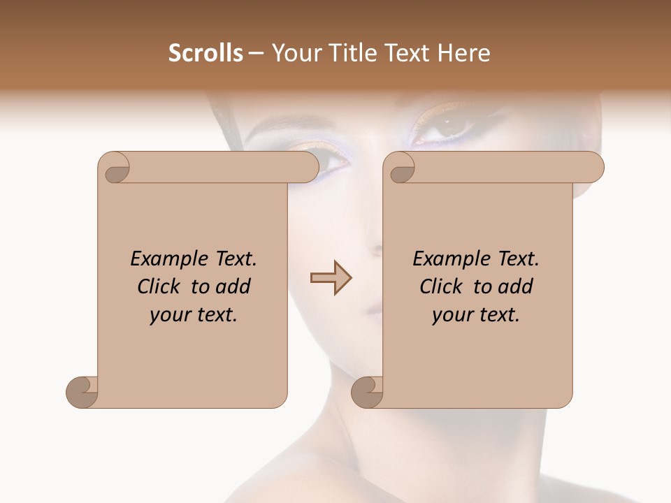 Glamour Face Makeup PowerPoint Template