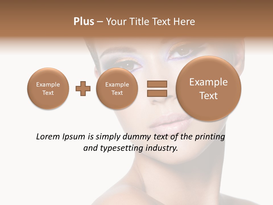 Glamour Face Makeup PowerPoint Template