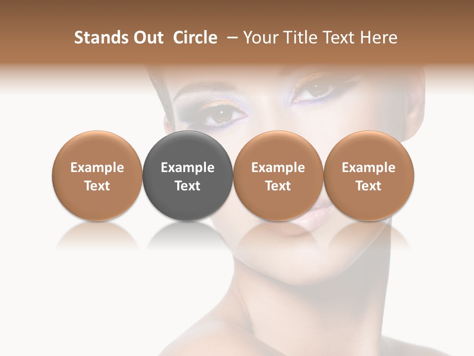 Glamour Face Makeup PowerPoint Template