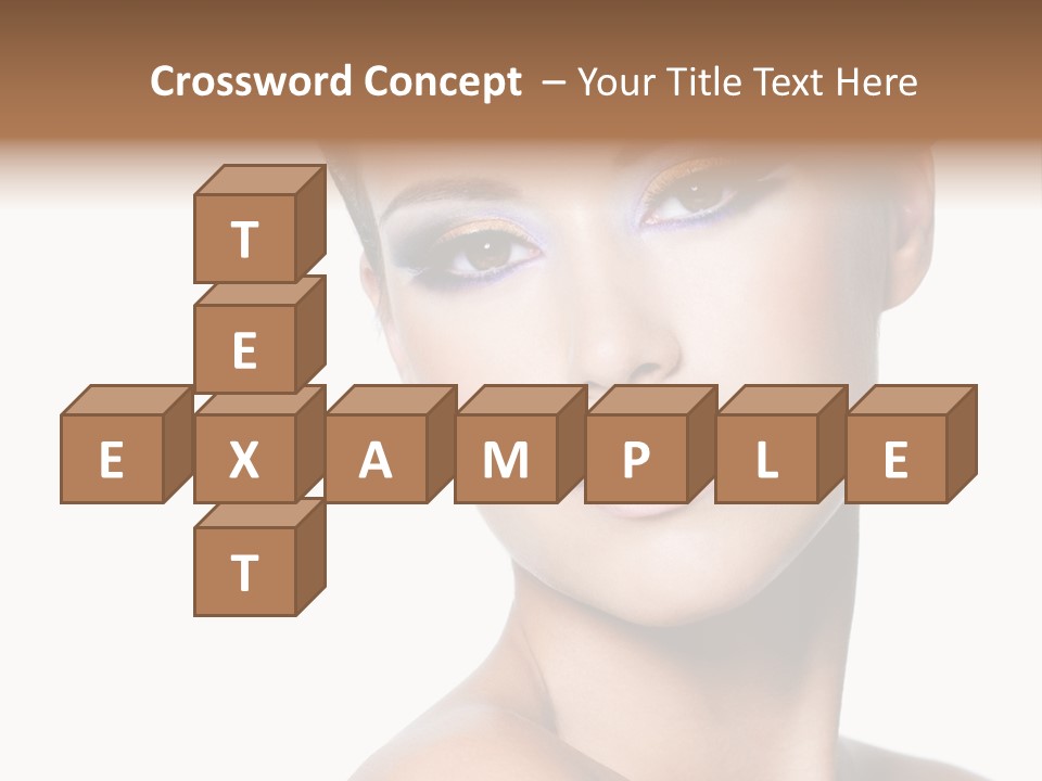 Glamour Face Makeup PowerPoint Template