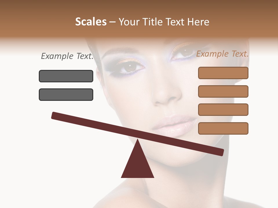 Glamour Face Makeup PowerPoint Template