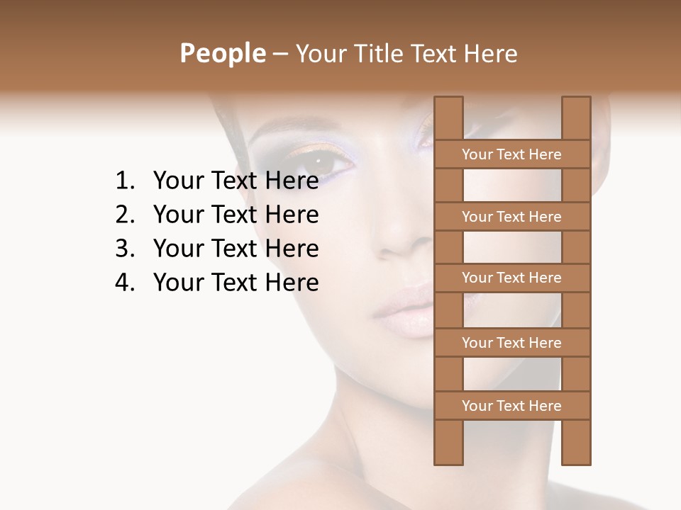 Glamour Face Makeup PowerPoint Template