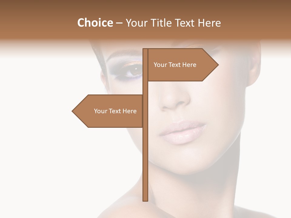 Glamour Face Makeup PowerPoint Template