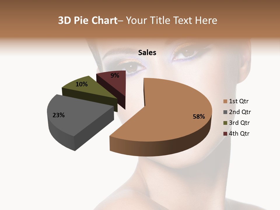 Glamour Face Makeup PowerPoint Template