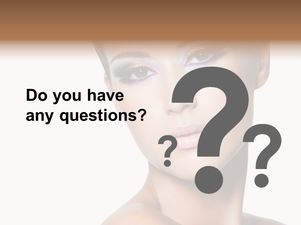 Glamour Face Makeup PowerPoint Template