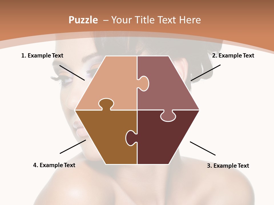 Schöne Frau PowerPoint Template