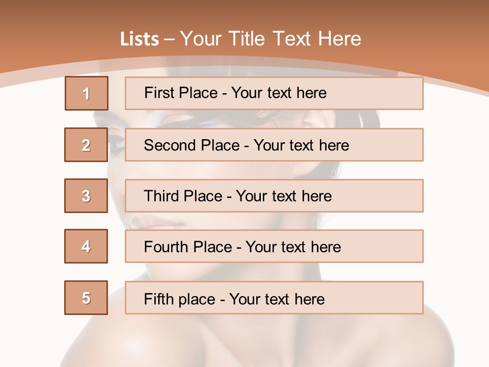 Schöne Frau PowerPoint Template