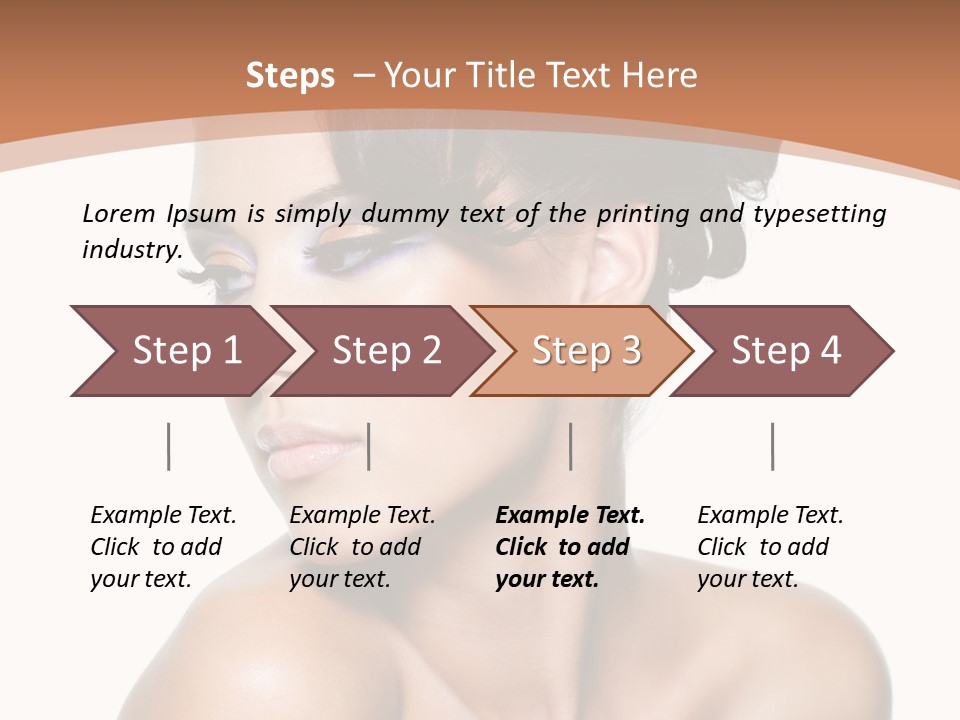 Schöne Frau PowerPoint Template