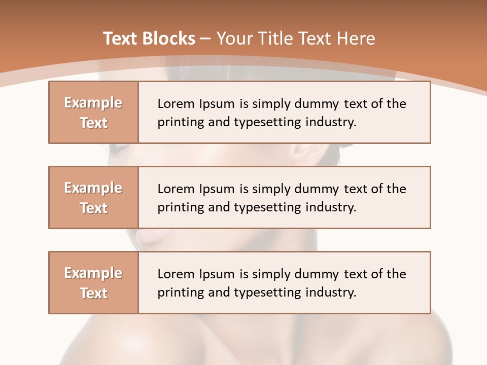 Schöne Frau PowerPoint Template