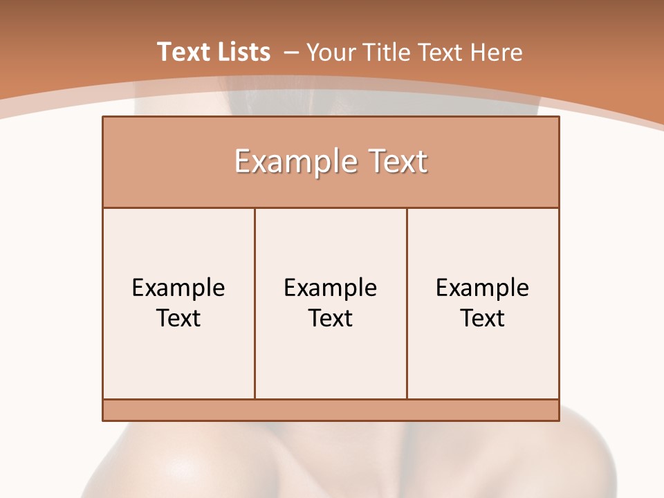 Schöne Frau PowerPoint Template
