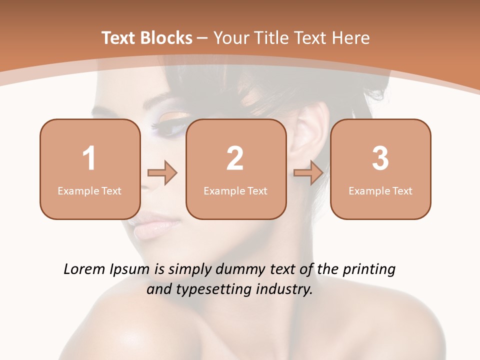 Schöne Frau PowerPoint Template