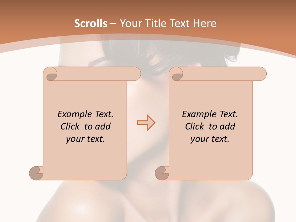 Schöne Frau PowerPoint Template