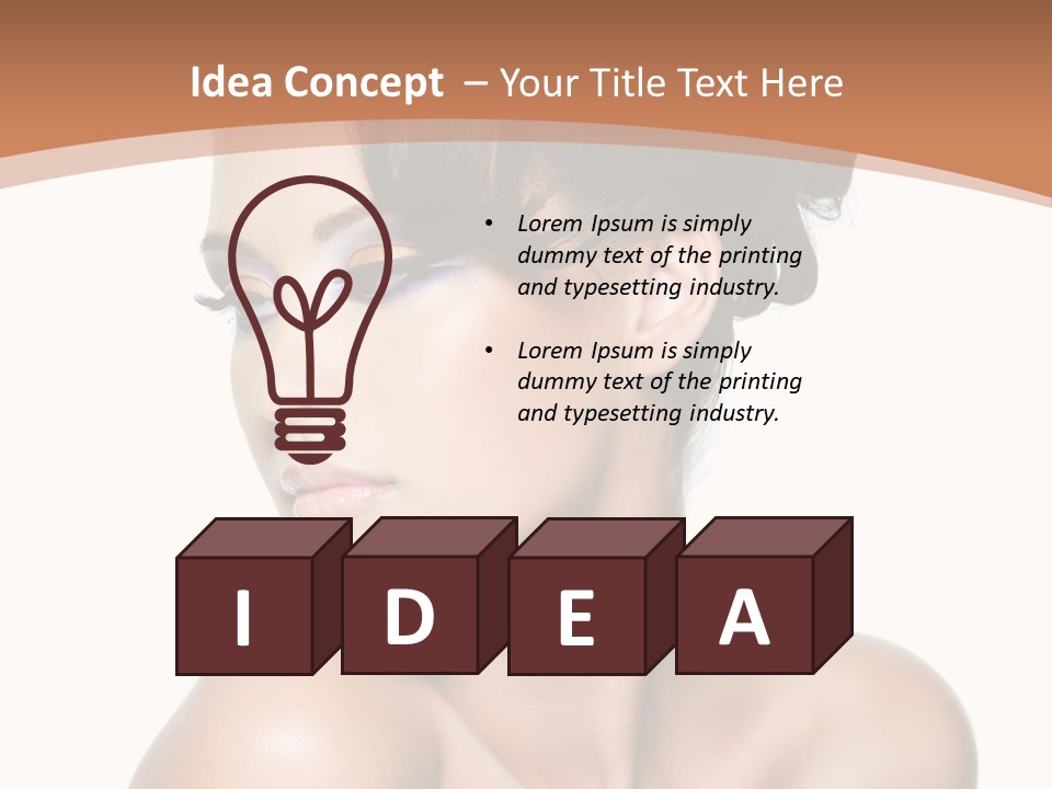 Schöne Frau PowerPoint Template