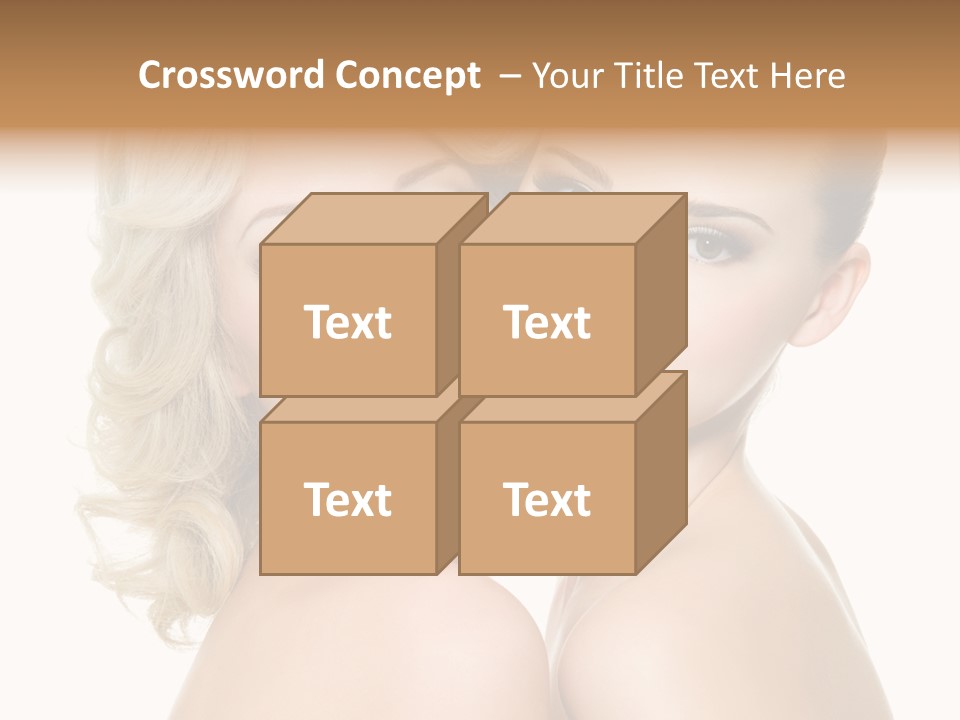 Two Happy Women PowerPoint Template