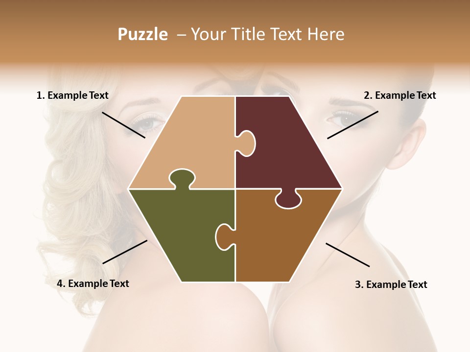 Two Happy Women PowerPoint Template