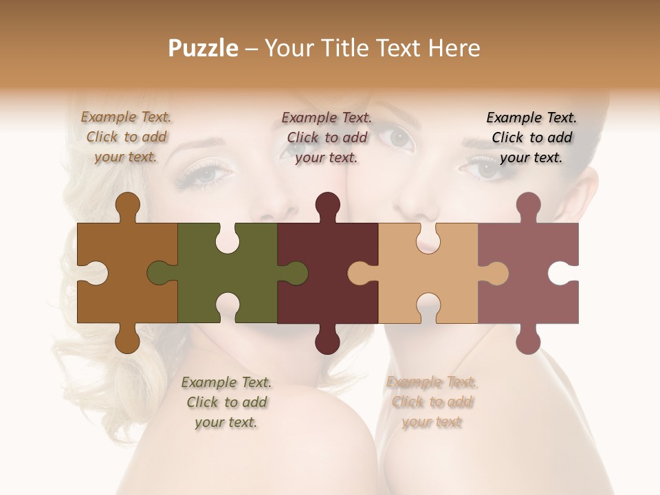 Two Happy Women PowerPoint Template