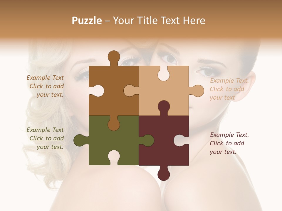 Two Happy Women PowerPoint Template