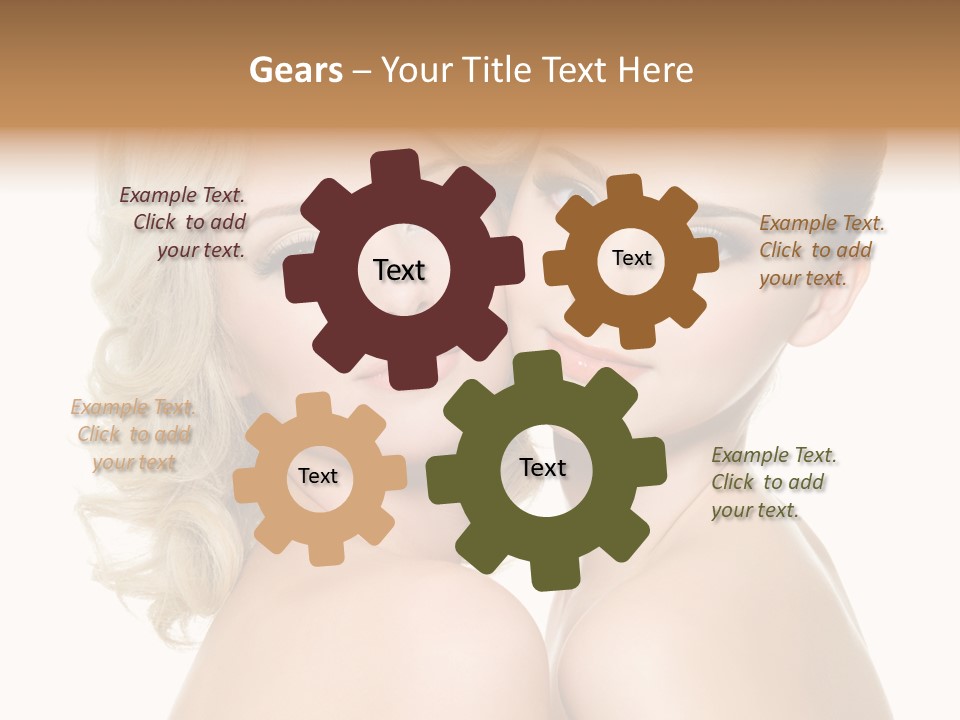 Two Happy Women PowerPoint Template