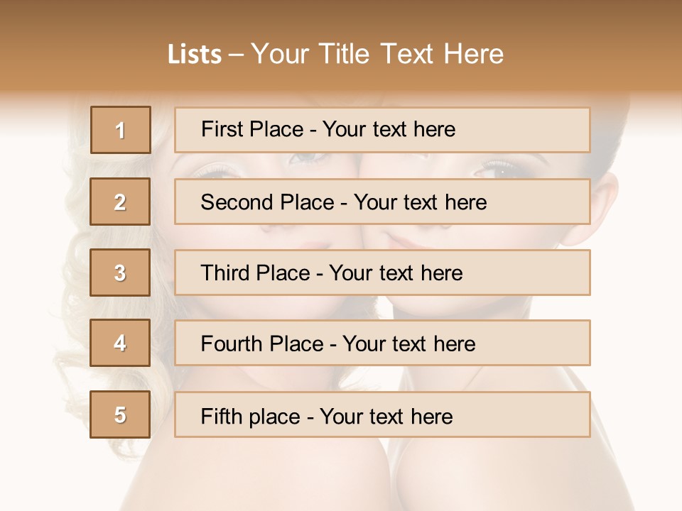 Two Happy Women PowerPoint Template